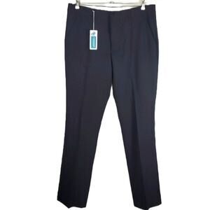 J Lindberg On Course Flat Front Wool Blend Charcoal Golf Pants SZ 36